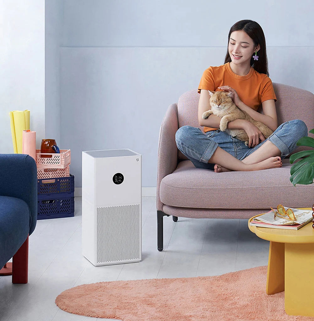NEW XIAOMI Smart Air Purifier 4 Lite LED Display Quadruple Purification Aldehyde Removal Home Air Ionizer 35.8dB(A) Low noise