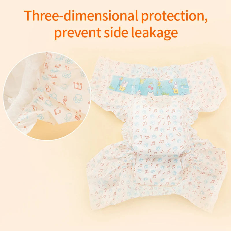 10Pcs Dog Diapers Female Dogs Sanitary Pants Male Dogs Leakproof Nappies Super Absorption Pet Menstrual Physiological Pants