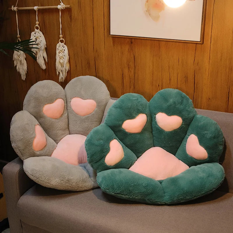 Heart-Center Kawaii Paw Cushion