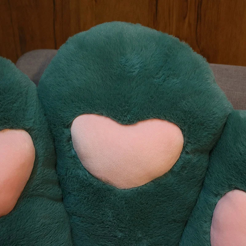 Heart-Center Kawaii Paw Cushion